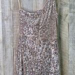 XScape (with flaws)Size 10 Beige/Tan Underlay Silver Sequin 1 Arm Party … Photo 0