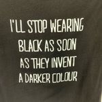 Boutique Black Graphic T Shirt White Phrase Size Large Photo 6