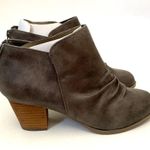 Report Scrunch Heeled Booties Boots Gray Brown Size 6.5 NEW Photo 2