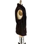 Carlisle VTG  Dark Brown Suede Sleeveless Vest Sz 14 L Gold Zippers Snaps Photo 2