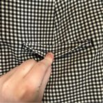 ZARA Black & White Gingham Print High Rise Ankle Pants Size S Photo 5