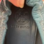Tory Burch EUC worn once Dark Aqua Blue tumbled leather flats. Ballet. Shoes. Photo 1