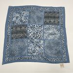Vintage Animal Print Scarves Set of‎ Three Leopard Zebra Tiger Snake Blue Black Photo 1