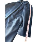 Vintage Navy Blue 100% Pure Wool Long Coat Size L/12 Size L Photo 13