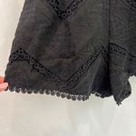 Line and Dot Revolve  Black Lyon Lace‎ Flutter Sleeve Shorts Romper Photo 3
