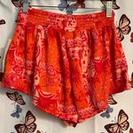 No Boundaries  Vibrant Red and Orange Shorts Photo 1