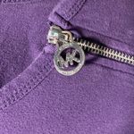 Michael Kors  Purple Sweatshirt with Zipper Detail Photo 1