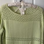 Escada Lime Sweater Dress Coverup Size 8 Green Knit Rayon Neon Photo 1