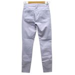 frame denim  Le High Skinny Raw Hem Ankle Jeans in Lavender Purple Size 26 | 2 Photo 3