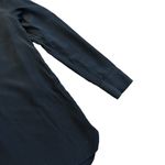 Babaton  Aritzia 100% Silk Blouse Black Henley Flowy Wide Fit Small Women's Photo 2