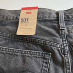 Levi's 501 ORIGINAL FIT HIGH RISE WOMEN'S SHORTS - BLACK, size 33, NWT Photo 5