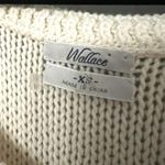 Wallace Cream White Sleeveless Knit Eyelet Sweater Vest Size XS Photo 5