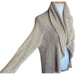 Knox Rose Womens  Crocheted Open Front Waterfall Shimmer Cardigan - Sz XL Photo 2
