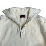 Kappa Robe de  Wool High Neck Zip Cream Off-White Sweater Medium Photo 1