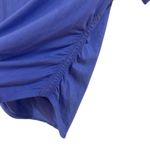Halara  Cinched Side Short Sleeve Top Purple Size medium periwinkle Photo 3