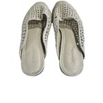 Vince  Barrett Woven Leather Mules Size 8.5 M Photo 3
