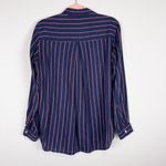 Grayson The Hero Button Up Shirt Frank‎ & Eileen Navy Blue Red Stripe Sz 2 Small Photo 7