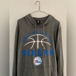 Nba  Philadelphia 76ers Sixers Pullover Hoodie Lightweight Gray Blue White Size S Photo 4