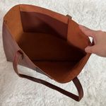 Vince Camuto  Stylish Brown Tote with a Black Stripe Photo 2