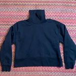 ZARA  BLACK TURTLENECK BOXY FLEECE SWEATER Photo 0