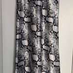 Victoria's Secret Women’s XS VICTORIA’S SECRET x KNIT RIOT Black Snake Print Satin Midi Skirt Photo 3