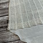 Tea N Rose Women's Hot Mama Tank Top S SM Small Ivory Cream Sheer Hi Low Crochet Photo 5