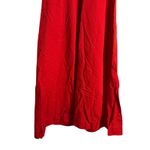 STAUD  Ilana Red High Neck A-Line Short Sleeve Long Cocktail Dress Size Small Photo 11