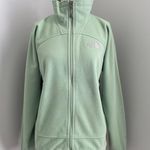 The North Face Green Fleece Full Zip Windwall Jacket Photo 0