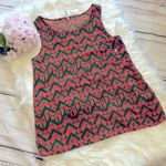 Women’s Crew Neck Chiffon Loose Cami Vest Tank Top Size Medium Orange Photo 0