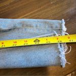 Everlane Straight Leg Jeans Pants Fringe Distr Hem Light Wash 27 High Rise Photo 10