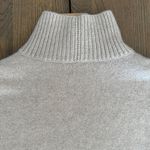 Vince NWT Oversize 100% Cashmere Turtleneck Sweater in Heather Marble Medium Photo 7