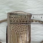 G by Guess Vintage Y2K Guess Logo Crocodile Embossed Handbag Purse Small Pale Gold 8x5x3 Photo 10