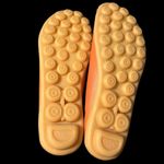 Orange cutout leather Owlkay walking shoes and carrying bag. NWOT. Size 8.5 Photo 1