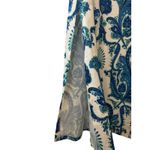 Cara Cara Aria Peacock Blue Print Long Sleeve Maxi Dress Size L Size L Photo 10