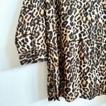 Ralph Lauren Cotton Leopard-Print Camp Shirt Beach Swim Cover-Up Women's XS NWOT Photo 3
