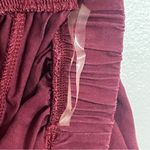 Miami Women’s‎  Off Shoulder Tie Sleeve Crop Top Burgundy Size XS Photo 5