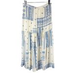 Ba&sh Londer Patchwork Print Midi Skirt Size US 6 Medium Ecru Photo 1