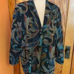 Vtg oversized colorful tapestry jacket Size L Photo 2