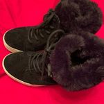 JSlides J/Slides Sarah Faux Fur Suede Sneaker Wedge Booties, Size 7.5M Photo 3