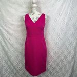 Max Mara Vintage Made In Italy Textured Sleeveless Pink Sheath Dress Size XS Photo 4