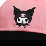 Sanrio Kuromi‎ Embroidered Pink & Black Contrast Hat PREOWNED Photo 1