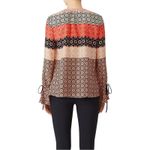 Derek Lam  10 Crosby silk boho peasant long sleeve Carnation blouse 6 Photo 7