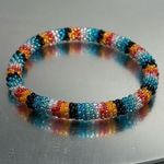 Sashka Blue / Black / Orange Bracelet 8” Photo 0