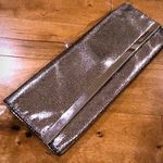 Silver Metallic Clutch Photo 0