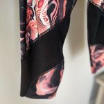 Nike  Pro Dri-Fit Mesh Panel Cropped Legging Graphic Swirl Print Size Medium Photo 2