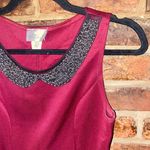 Geri C New York Maroon Red Sleeveless Embellished Mini Dress Women's Size Small Photo 1