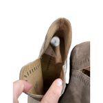 Lucky Brand Bustina Suede Bootie Womens Size 9 Taupe Ankle Cutout Western Fall Photo 9