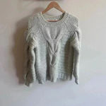 Gap Wool Cable Knit Sweater Small Gray | Chunky Knit Fall Winter Cozy Photo 5