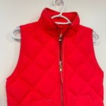 J.Crew  Puffer Vest XS NWT Pink Quilted Full Zip Outerwear Bright Pocket Down Photo 1