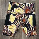 TKO Tropical Leaf Print Bike Shorts – High Rise Stretch Activewear – Women’s Med Photo 0